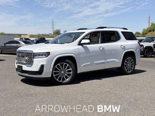 White Frost Tricoat 2023 GMC Acadia Denali