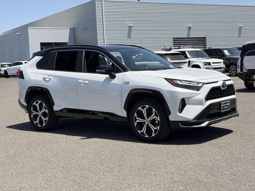 Wind Chill Pearl/Midnight Black Metallic 2023 Toyota RAV4 Prime XSE
