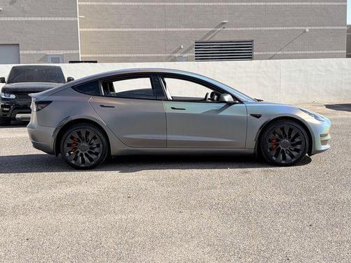 Gray 2023 Tesla Model 3 Performance