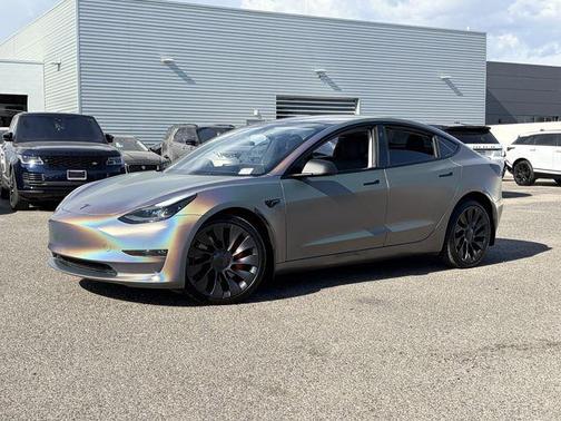 Gray 2023 Tesla Model 3 Performance