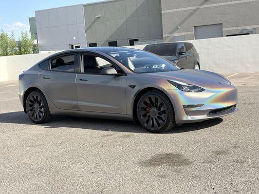 Gray 2023 Tesla Model 3 Performance