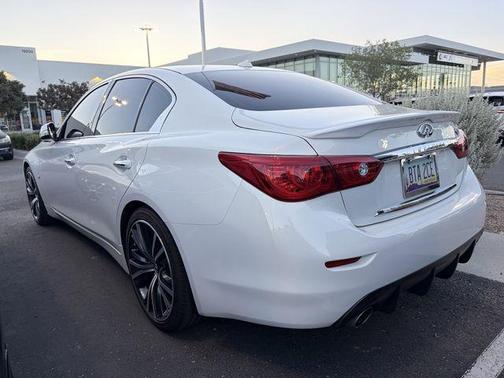 Moonlight White 2014 INFINITI Q50 Premium