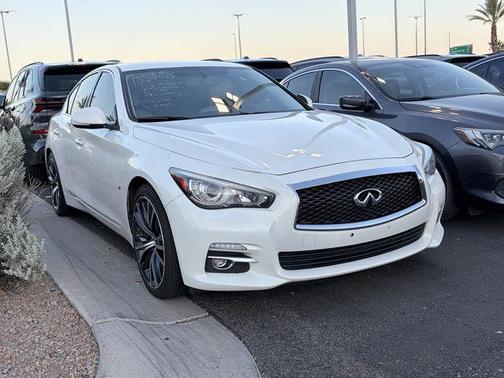 Moonlight White 2014 INFINITI Q50 Premium