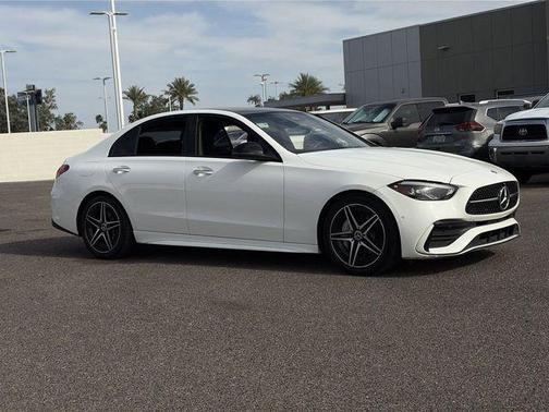 Polar White 2022 Mercedes-Benz C-Class Sedan