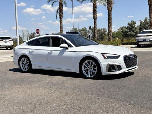 White 2024 Audi A5 Sportback 45 S Line Premium Plus