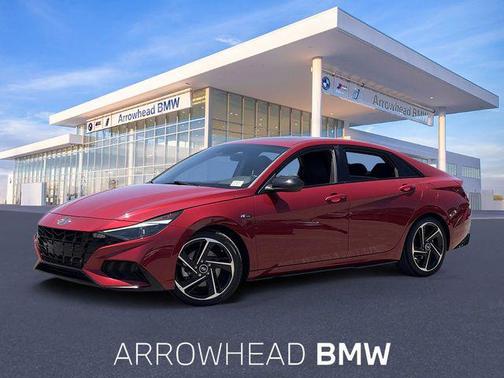 Scarlet Red Pearl 2023 Hyundai ELANTRA N Line Sedan