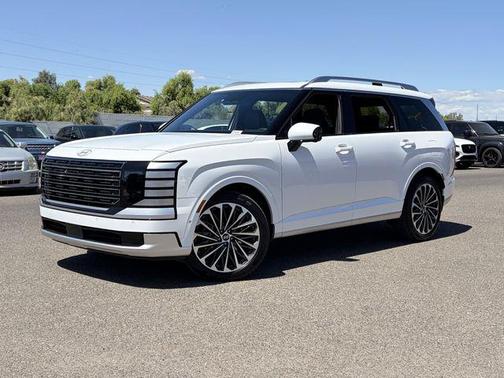Creamy White Pearl 2026 Hyundai Palisade Hybrid Calligraphy