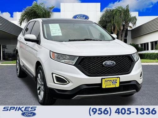 WHITE PLATINUM MET TRI-COAT 2018 Ford Edge TITANIUM