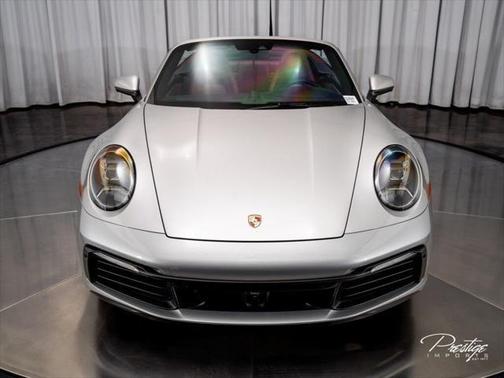 GT Silver Metallic 2020 Porsche 911 Carrera 4S Cabriolet