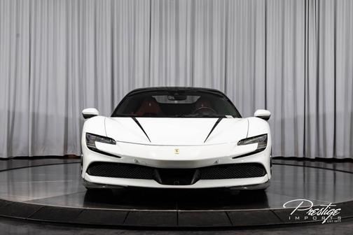 Bianco Cervino 2022 Ferrari SF90 Spider Convertible