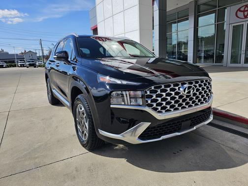 Twilight Black 2022 Hyundai SANTA FE HEV Blue