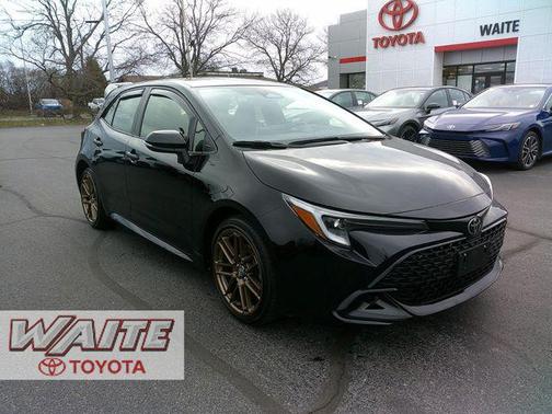Midnight Black Metallic 2025 Toyota Corolla Hatchback Nightshade Edition