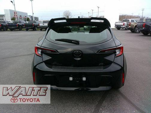 Midnight Black Metallic 2025 Toyota Corolla Hatchback Nightshade Edition
