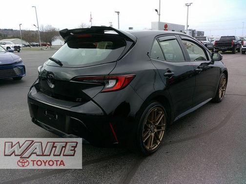 Midnight Black Metallic 2025 Toyota Corolla Hatchback Nightshade Edition