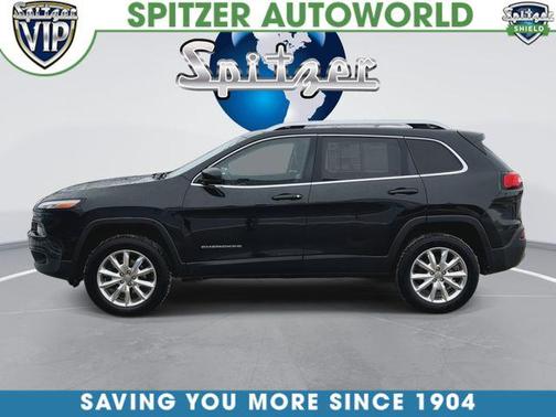 Brilliant Black Crystal Pearlcoat 2016 Jeep Cherokee Limited