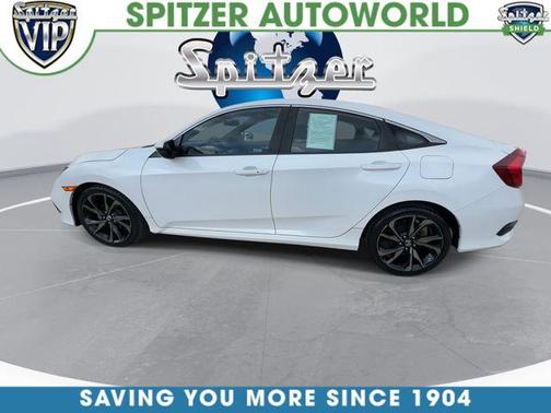 White 2019 Honda Civic Sport