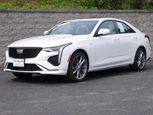 Crystal White Tri-Coat 2021 Cadillac CT4 Sport