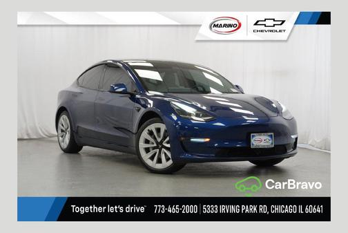 Deep Blue Metallic 2021 Tesla Model 3 Long Range
