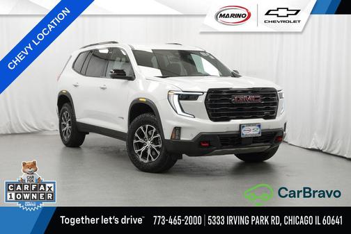 White Frost Tricoat 2024 GMC Acadia AWD AT4