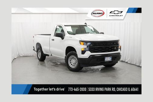 Summit White 2026 Chevrolet Silverado 1500 WT