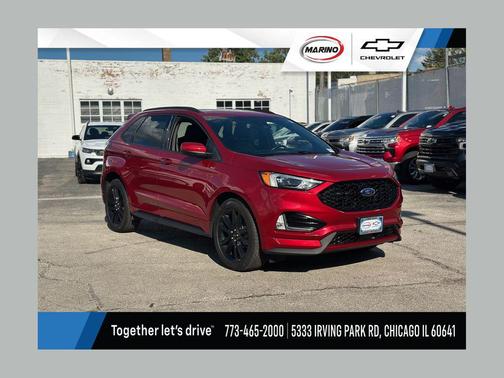 Rapid Red Metallic Tinted Clearcoat 2021 Ford Edge ST Line