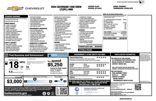 Black 2024 Chevrolet Silverado 1500 LT