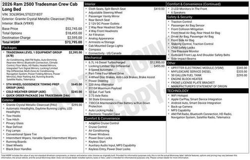 2026 RAM 2500 Tradesman