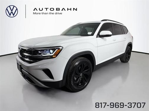 Pure White 2023 Volkswagen Atlas 3.6 SE w/ Technology