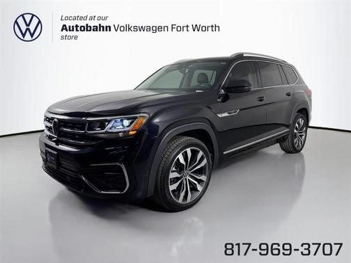 Deep Black Pearl Effect 2023 Volkswagen Atlas 3.6 SEL Premium R-Line