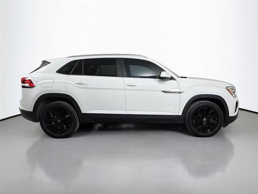 Pure White 2024 Volkswagen Atlas Cross Sport 2.0T SE w/ Technology