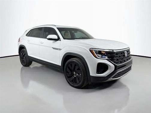 Pure White 2024 Volkswagen Atlas Cross Sport 2.0T SE w/ Technology