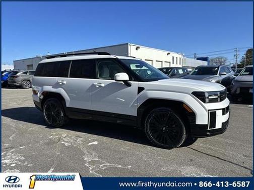 White 2026 Hyundai SANTA FE HEV Calligraphy