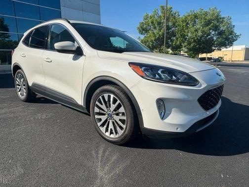 White 2021 Ford Escape Titanium Hybrid