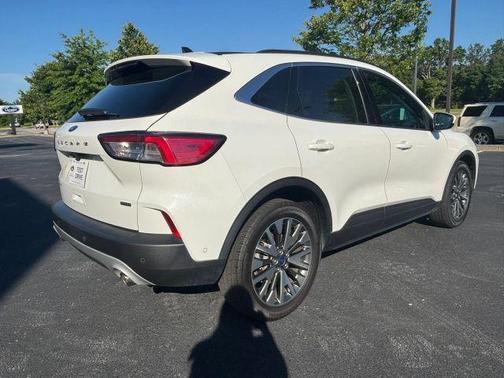 White 2021 Ford Escape Titanium Hybrid