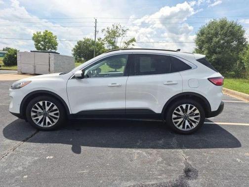 White 2021 Ford Escape Titanium Hybrid