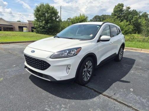 White 2021 Ford Escape Titanium Hybrid