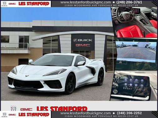 Arctic White 2021 Chevrolet Corvette Stingray w/1LT