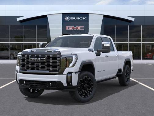 Glacier White Tricoat 2026 GMC Sierra 2500 Denali Ultimate