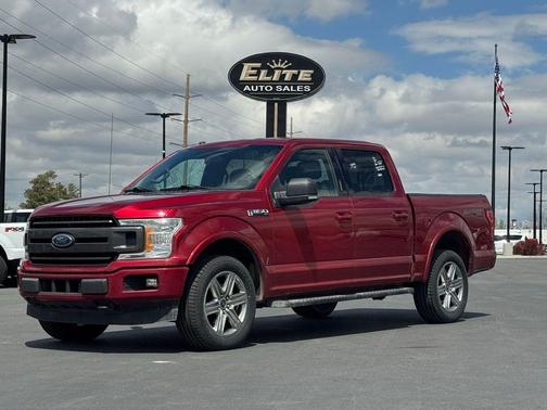 Red 2018 Ford F-150 XLT