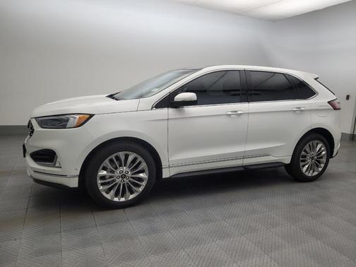 Star White Metallic Tri-Coat 2020 Ford Edge Titanium