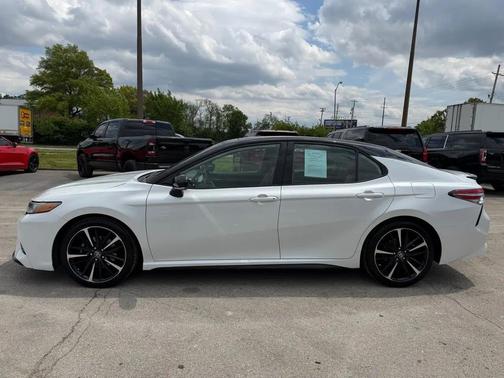 White 2019 Toyota Camry XSE