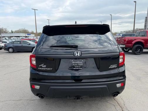 Black 2019 Honda Passport Sport