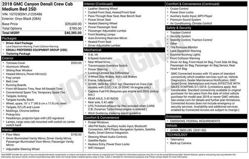 2018 GMC Canyon Denali