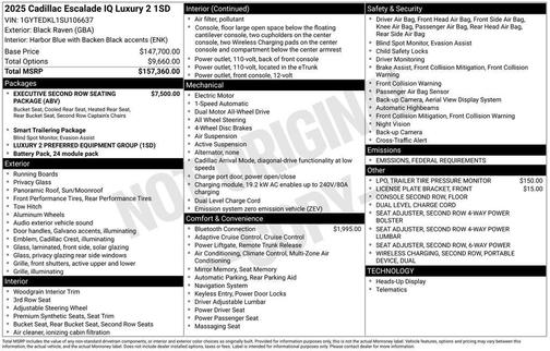 2025 Cadillac Escalade IQ Luxury 2