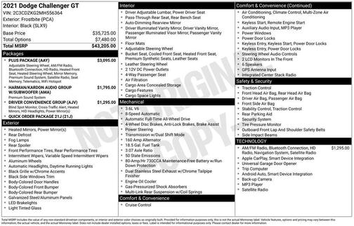2021 Dodge Challenger GT