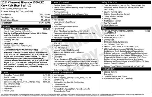 Cherry Red Tintcoat 2021 Chevrolet Silverado 1500 LTZ