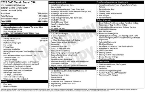 2023 GMC Terrain Denali