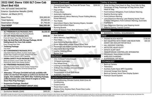 2022 GMC Sierra 1500 SLT
