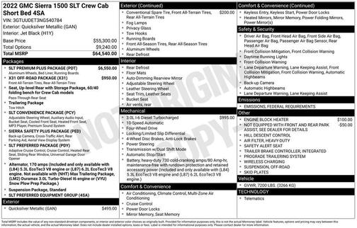 2022 GMC Sierra 1500 SLT