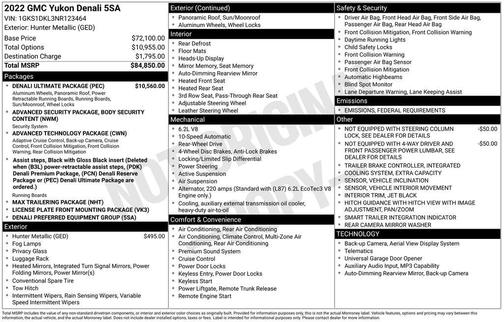 2022 GMC Yukon Denali